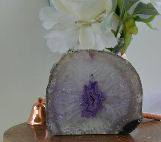 Purple Agate Tealight Candle Holder