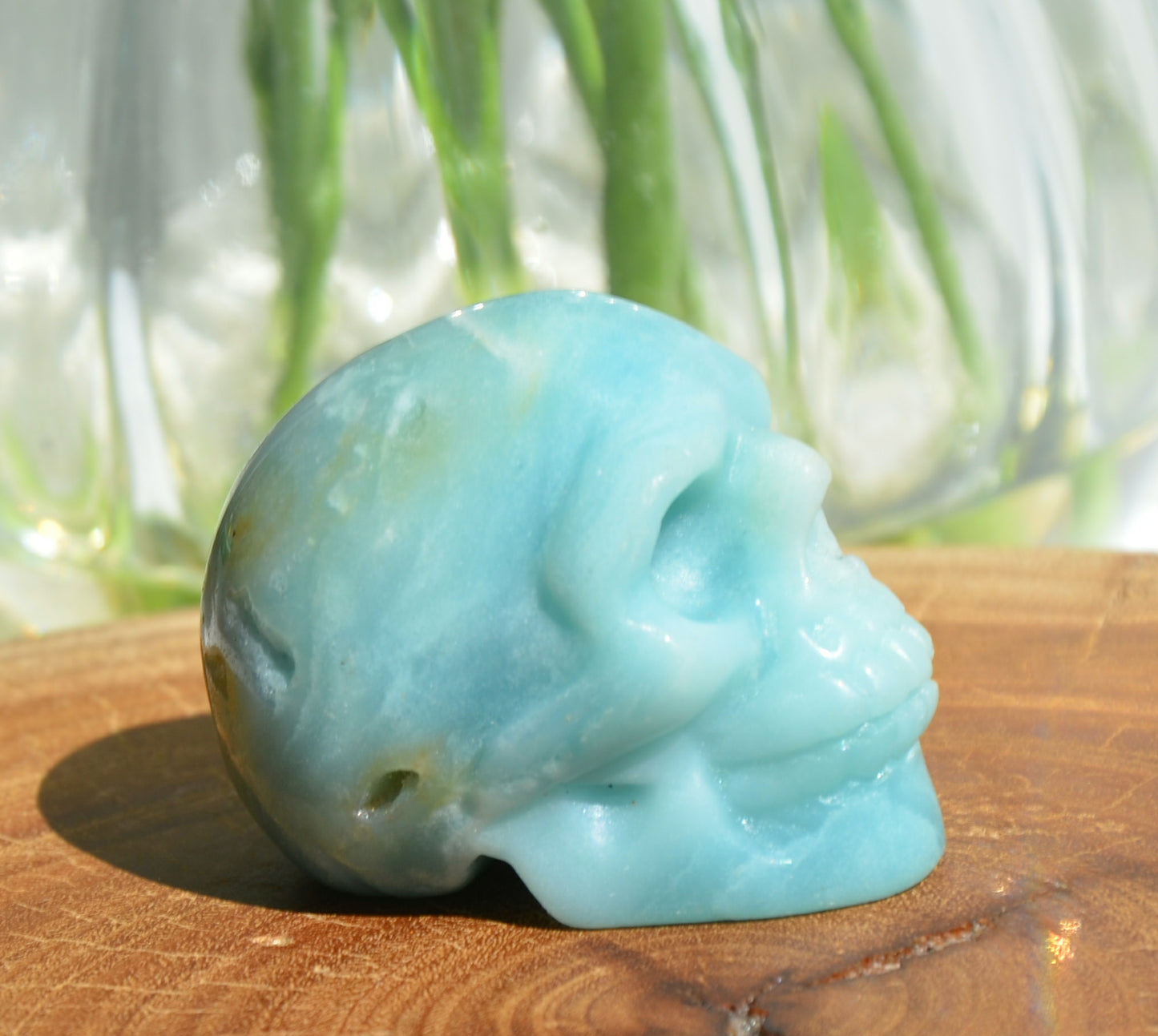 Amazonite Skull