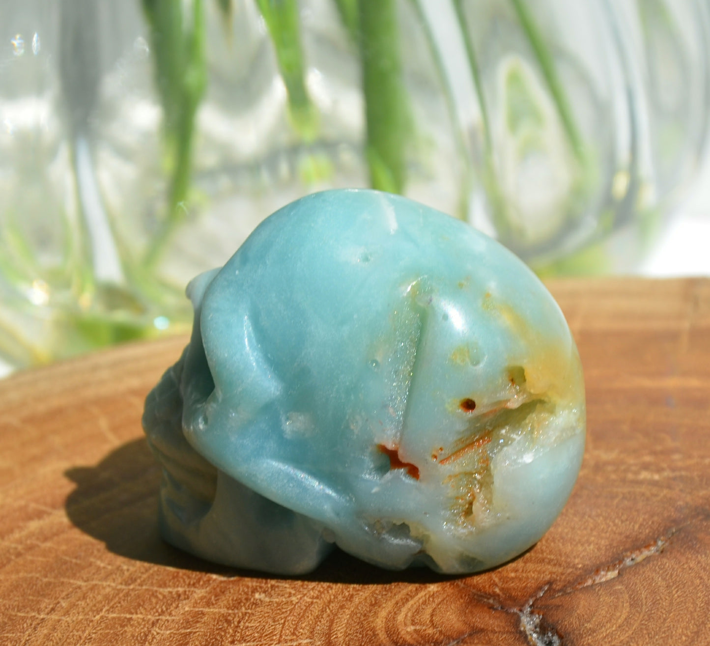 Amazonite Skull