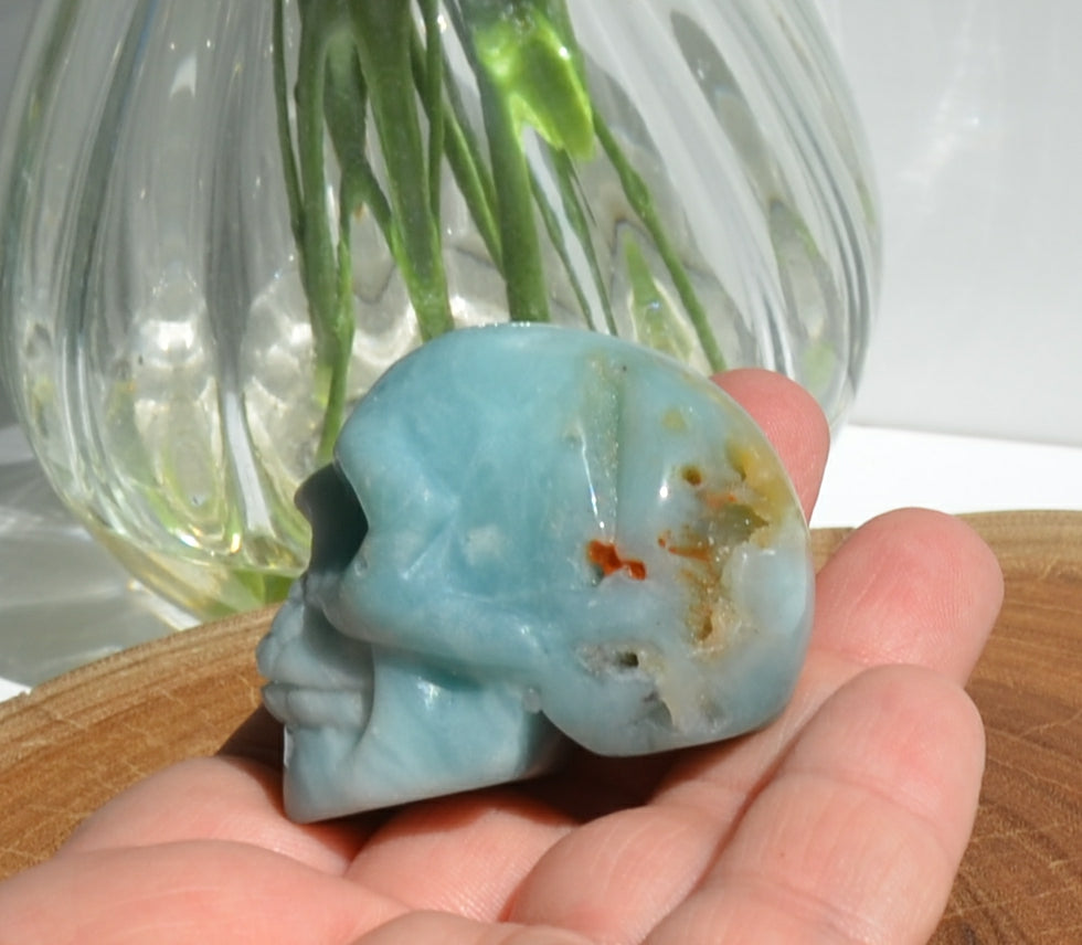 Amazonite Skull