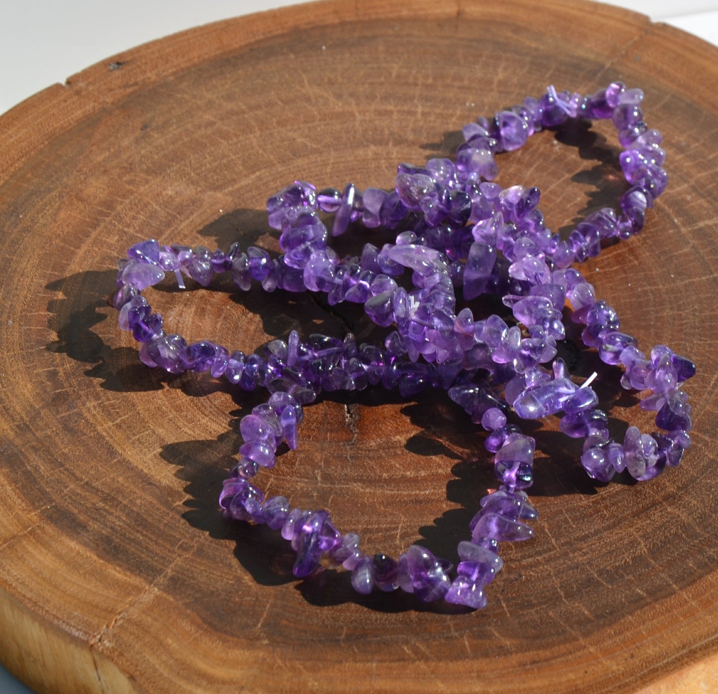 Amethyst Chip Stretch Bracelet