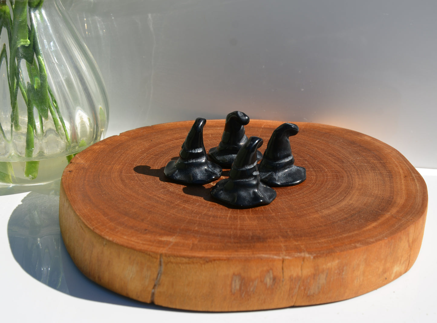 Black Obsidian Witches Hat