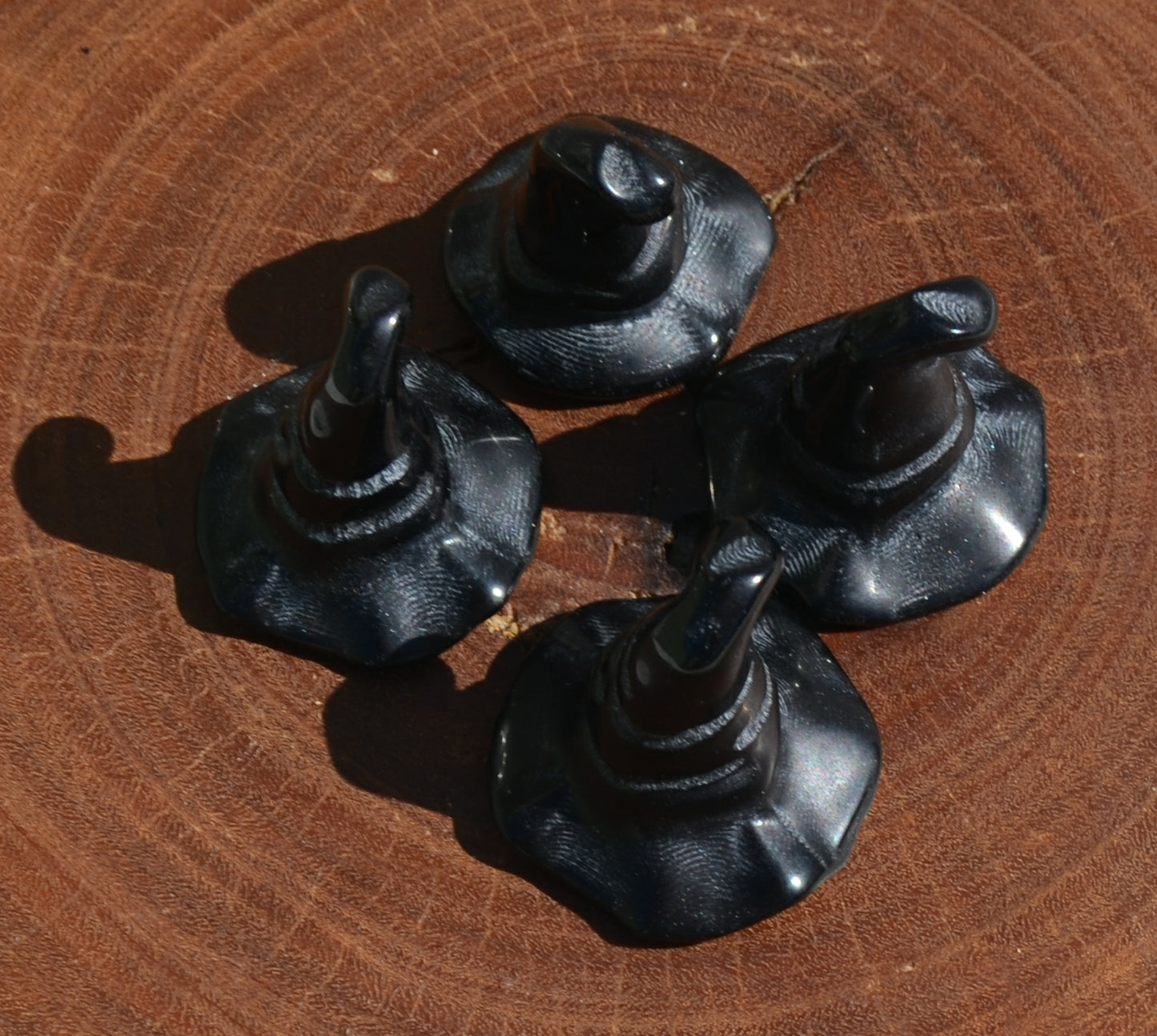 Black Obsidian Witches Hat