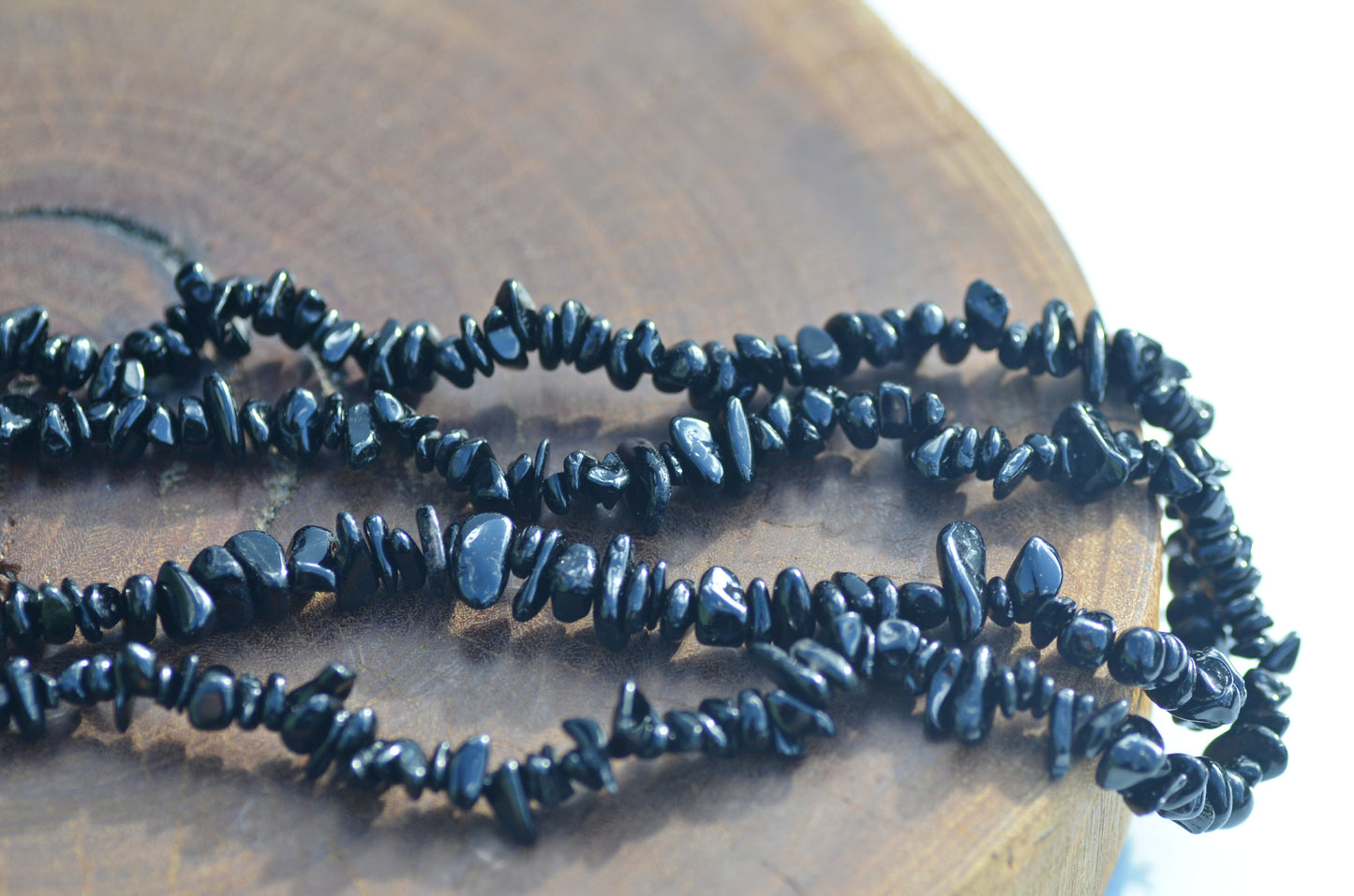 Black Tourmaline Chip Necklace