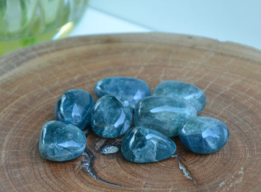 Blue Fluorite Tumbles