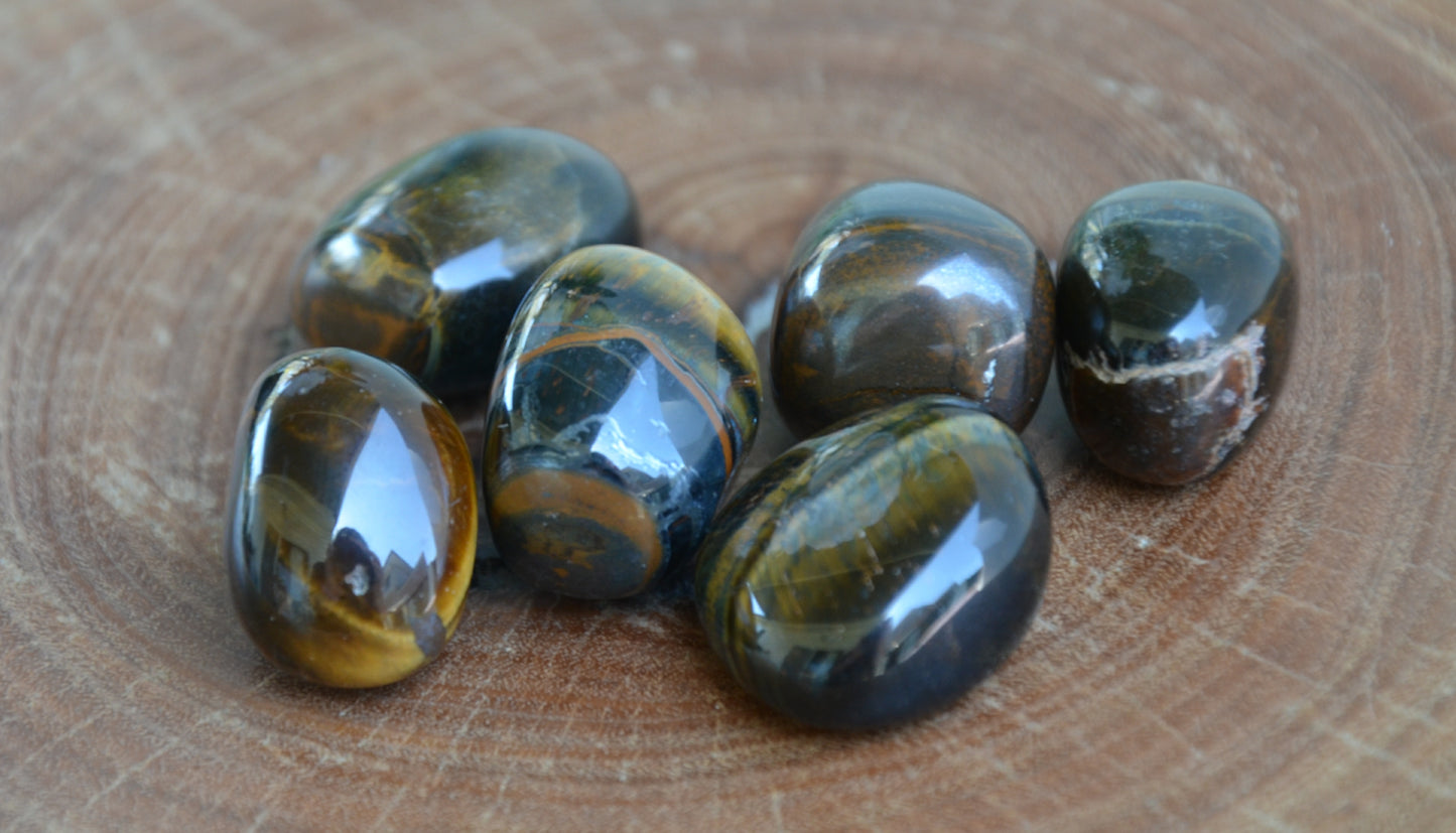 Hawks Eye (Blue Tigers Eye) Tumbles