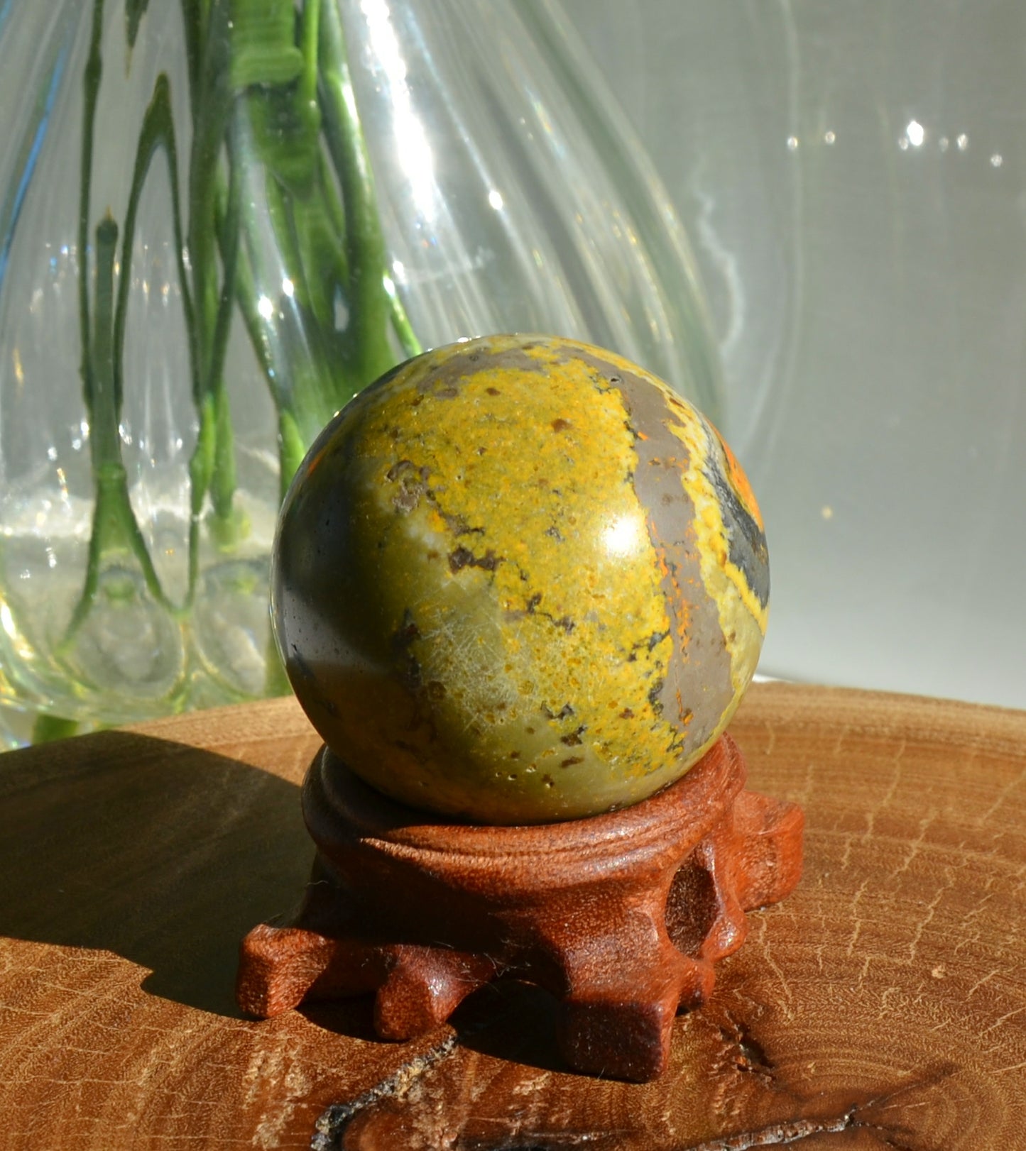 Bumblebee Jasper Sphere