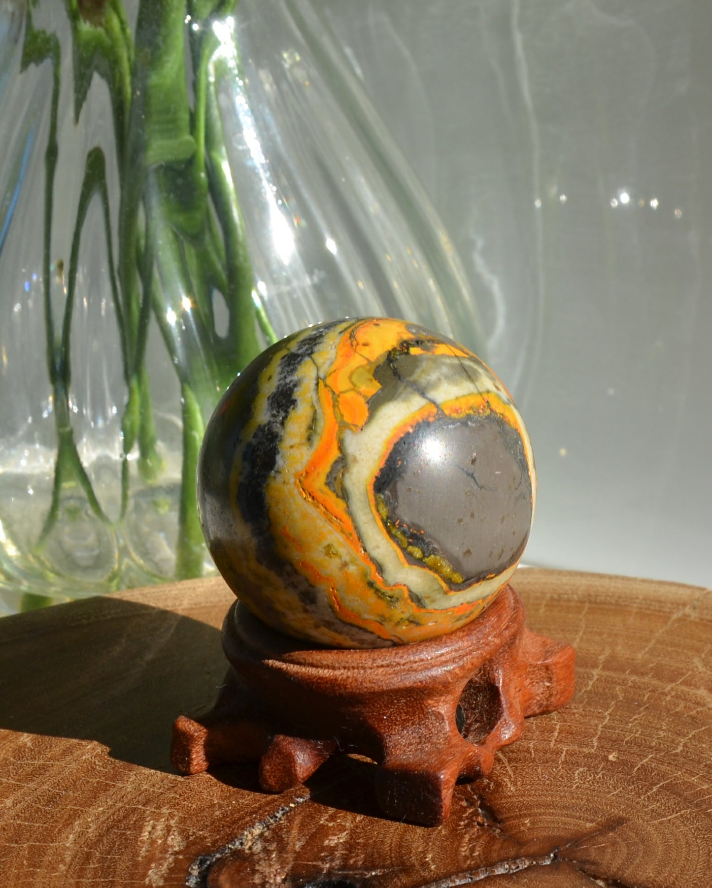 Bumblebee Jasper Sphere