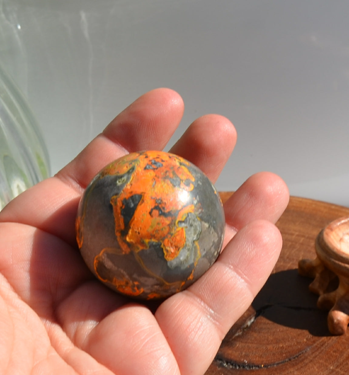 Bumblebee Jasper Sphere