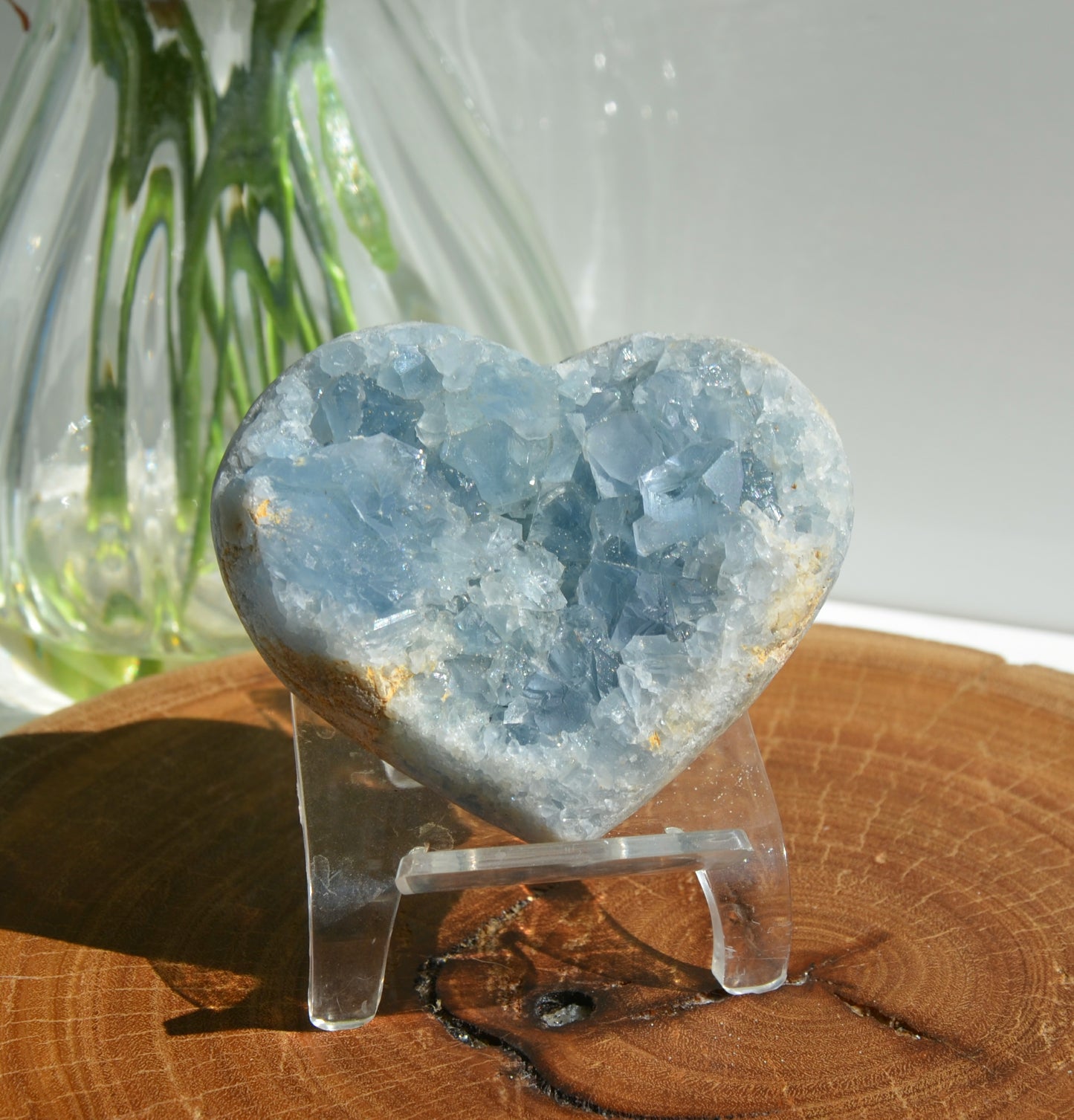 Celestite Cluster Heart