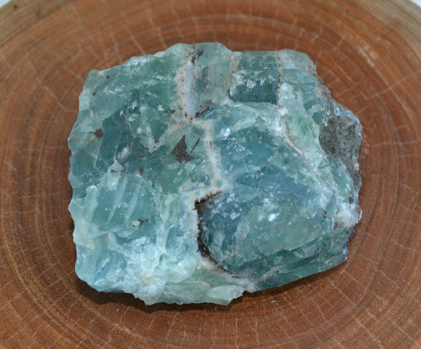 Green/ Blue Raw Fluorite Chunk