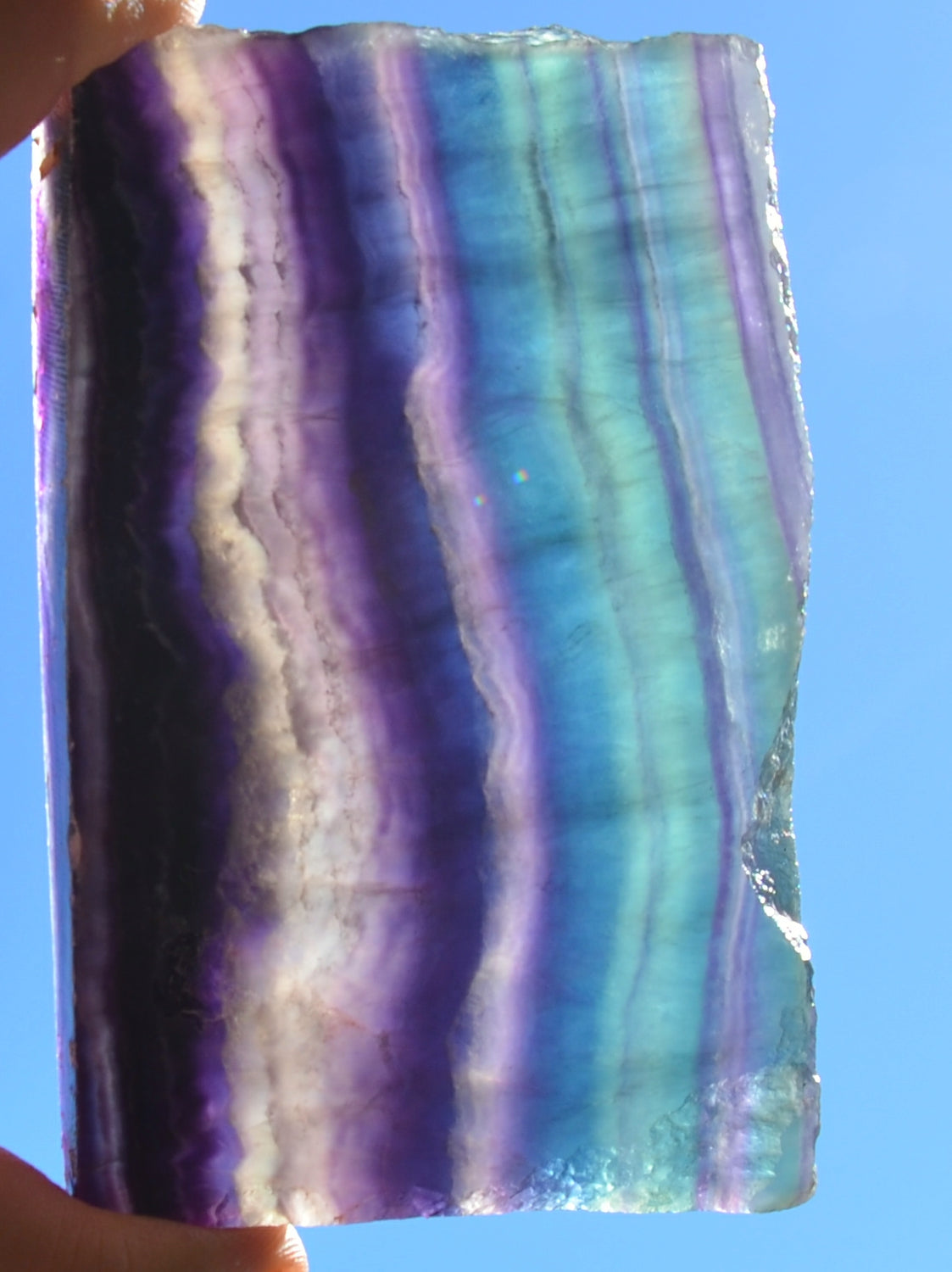 Rainbow Fluorite Slab