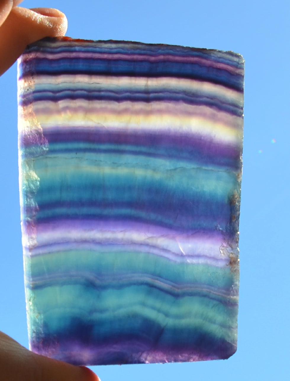 Rainbow Fluorite Slab