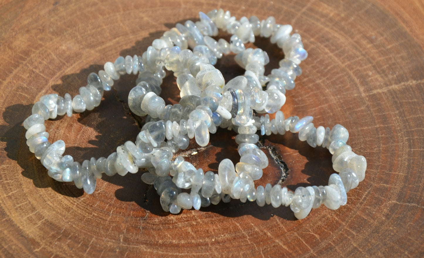 Labradorite Chip Stretch Bracelet