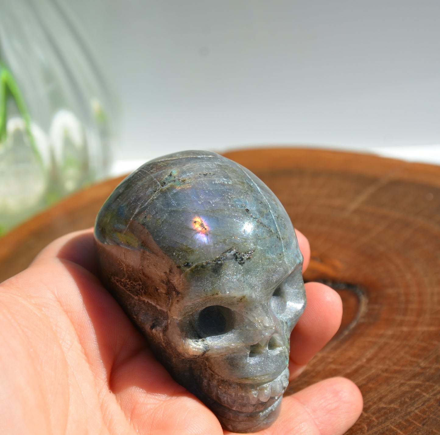 Labradorite Skull