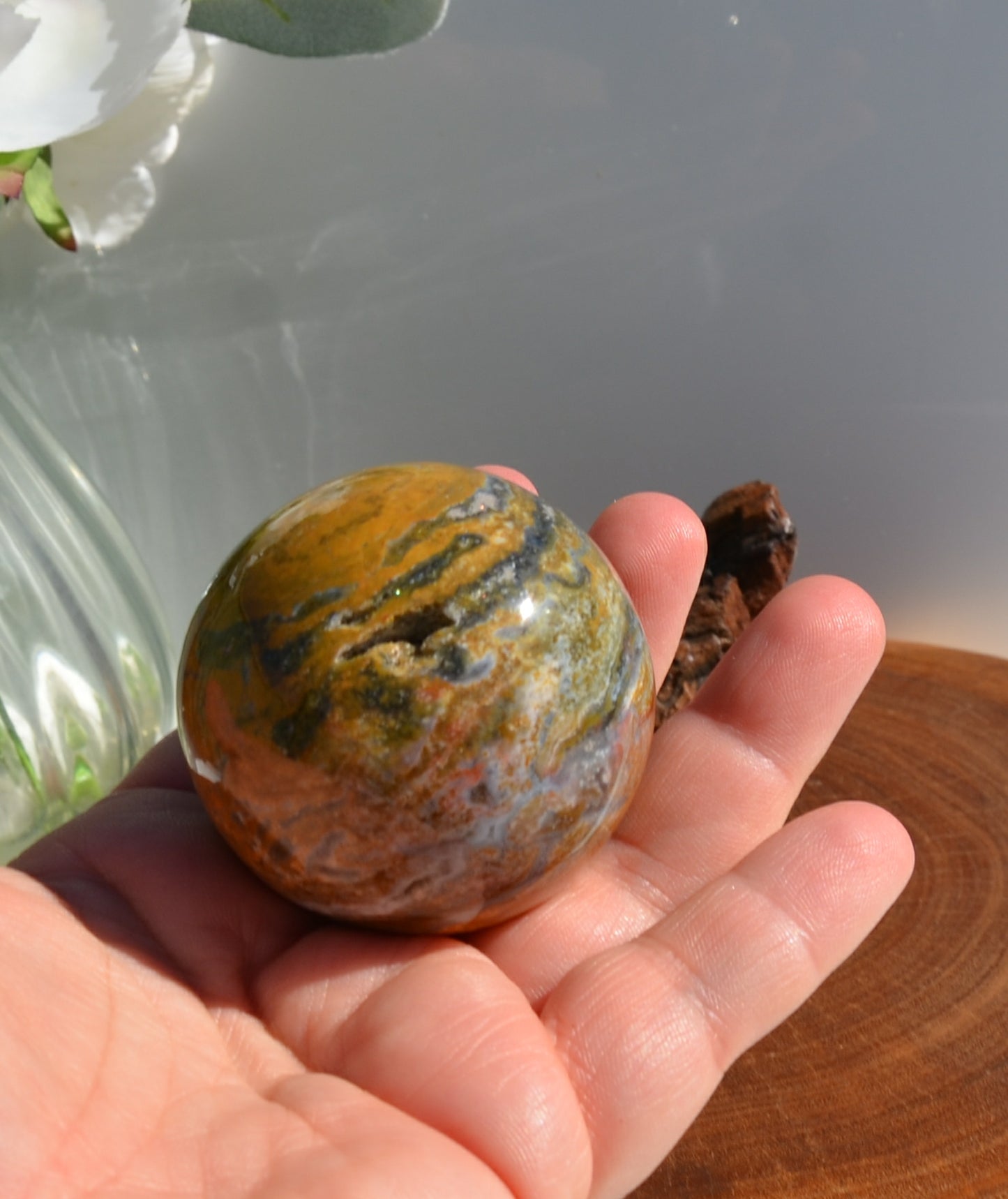 Ocean Jasper Sphere