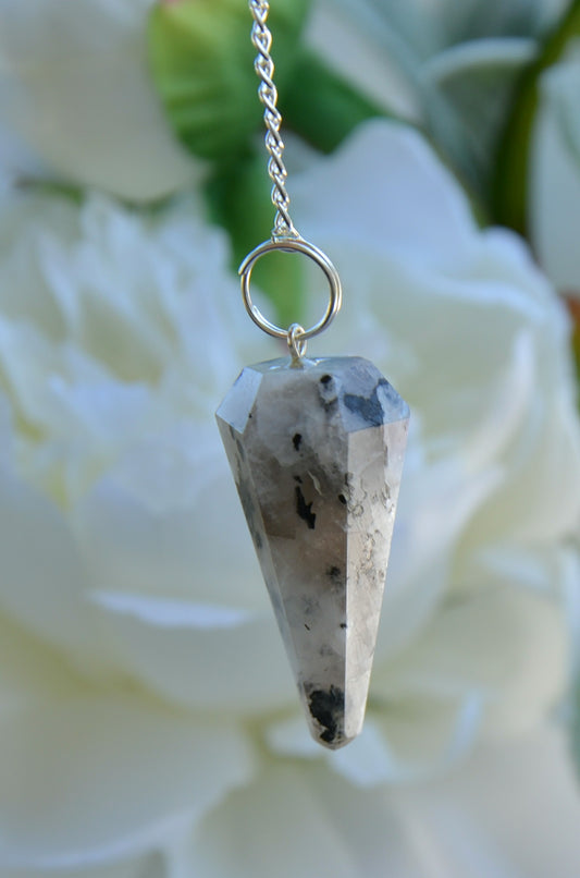 Rainbow Moonstone Pendulum