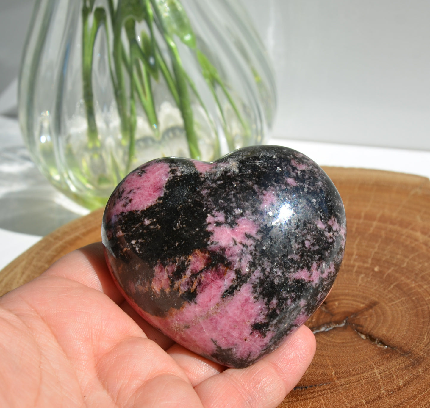 Rhodonite Heart