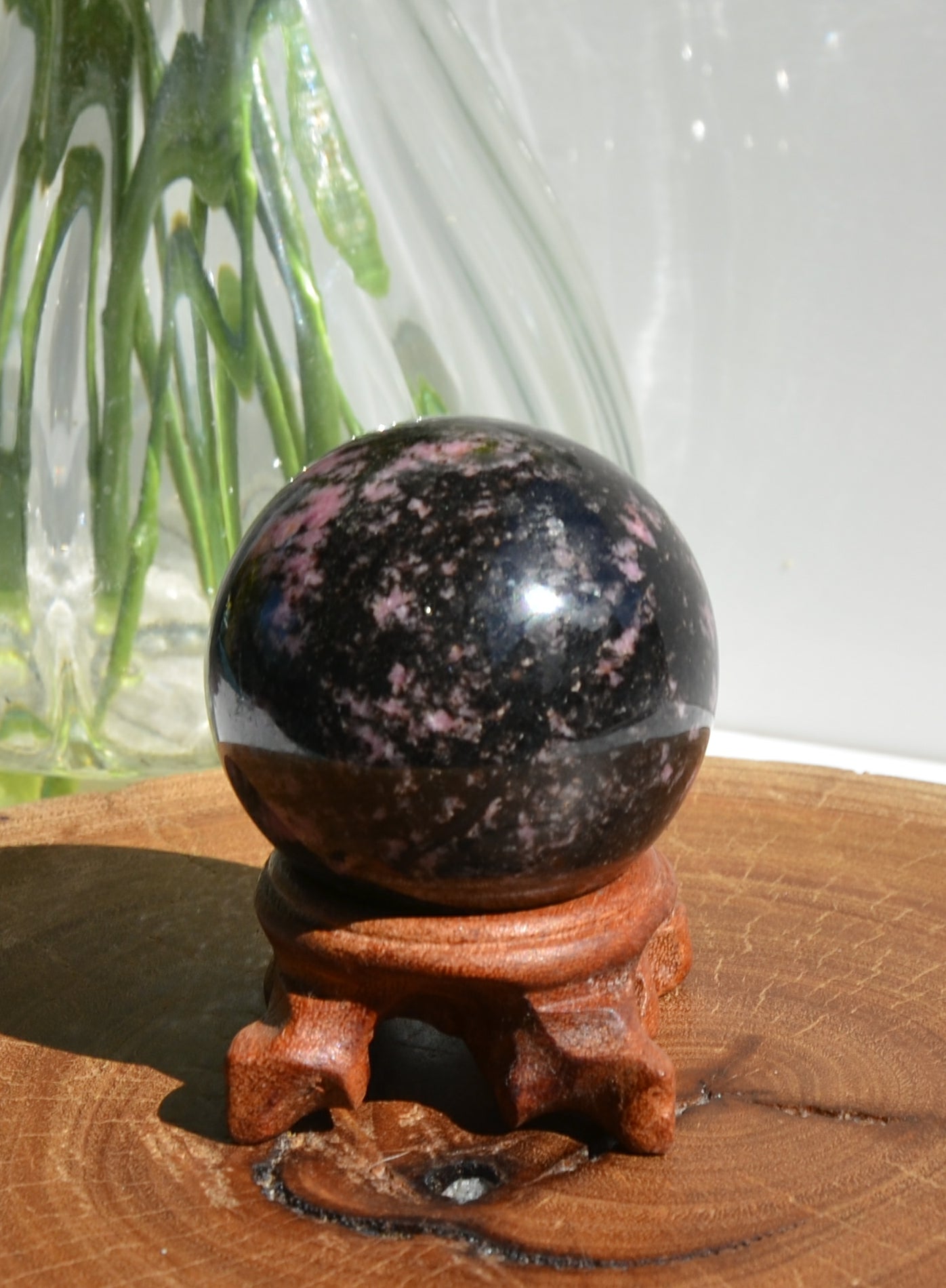 Rhodonite Sphere