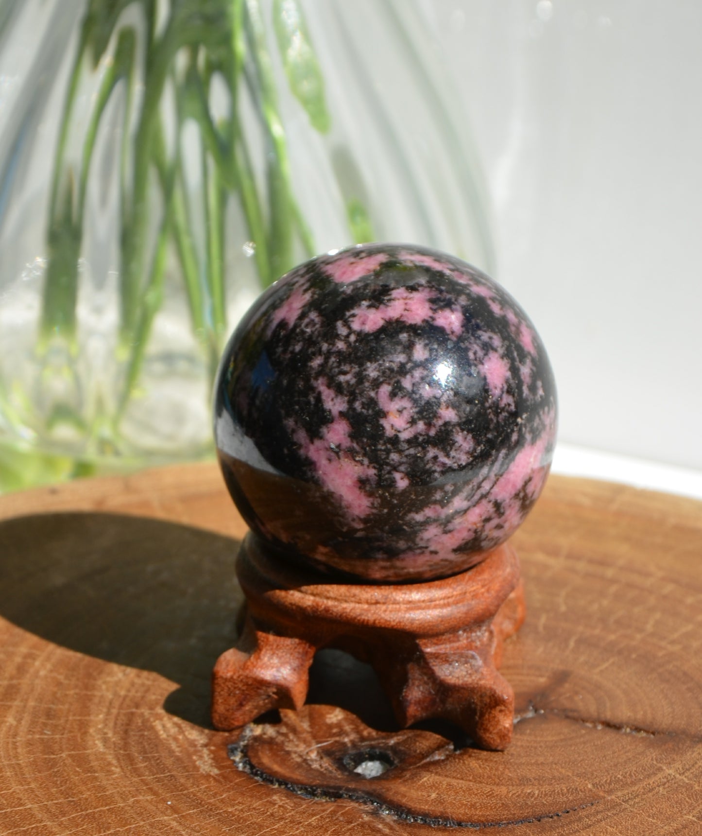 Rhodonite Sphere