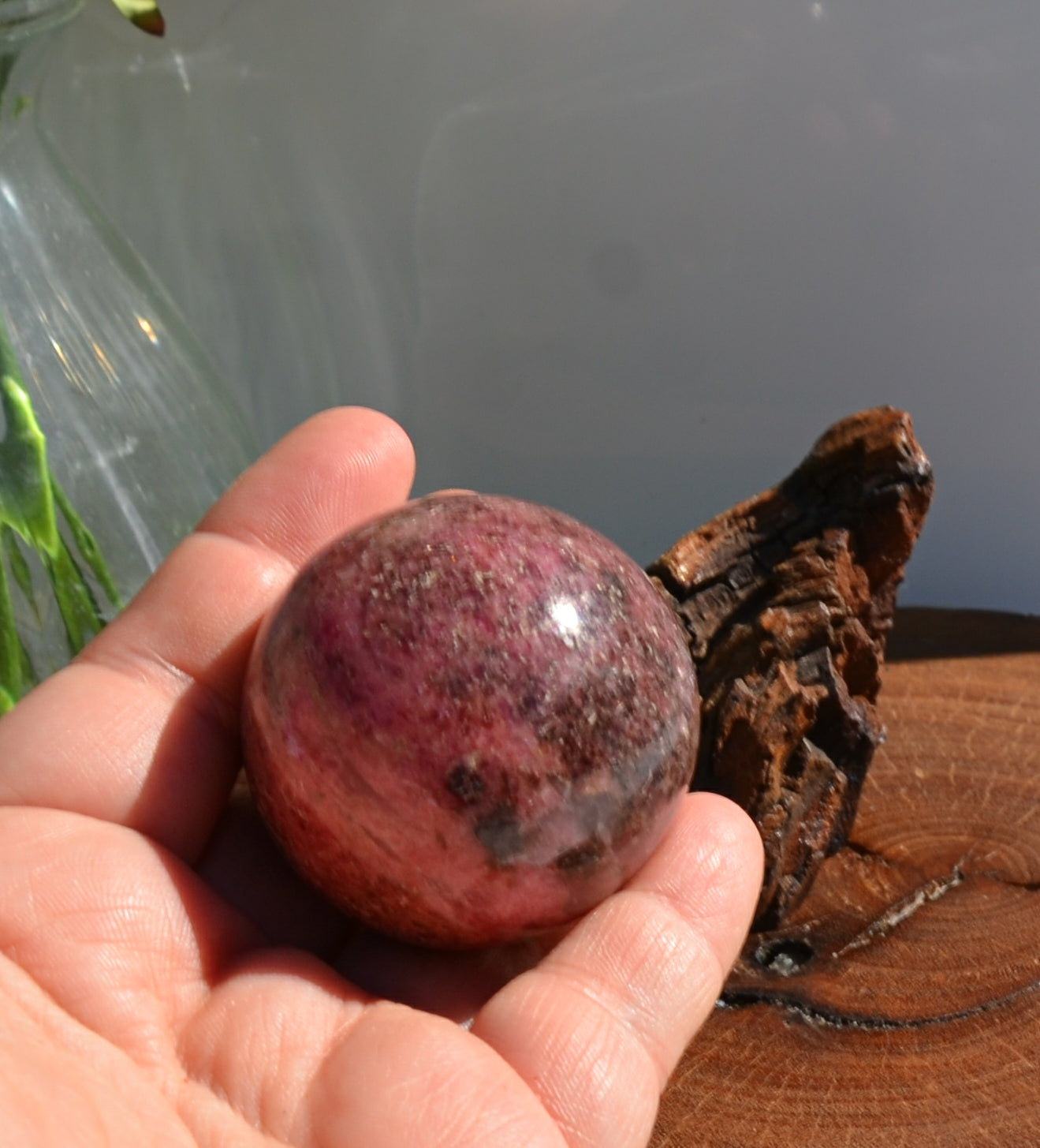 Rhodonite Sphere