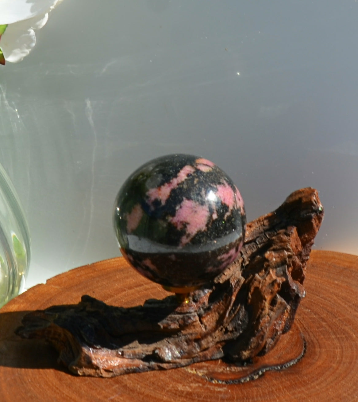 Rhodonite Sphere