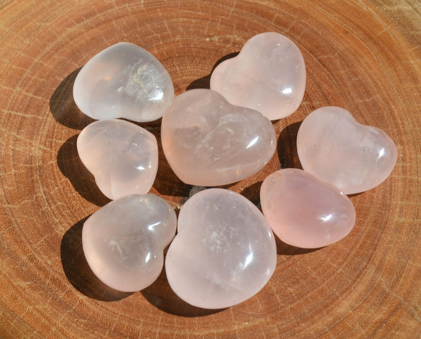 Rose Quartz Mini Hearts