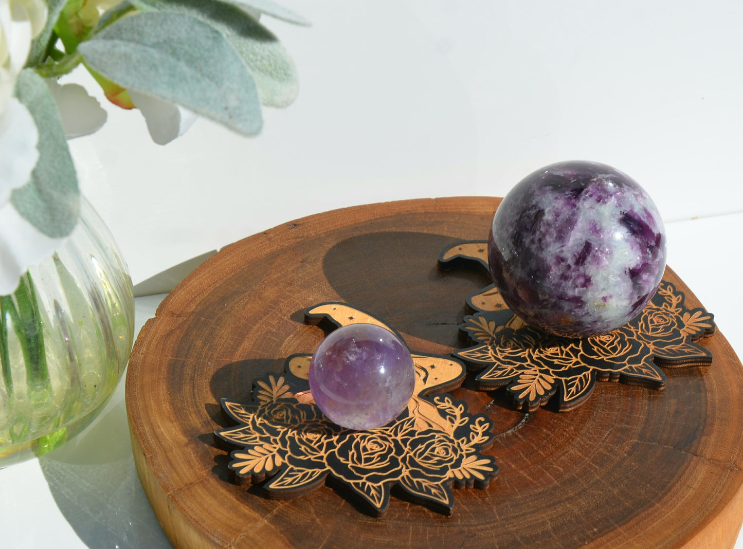 Witch Wooden Sphere Holder